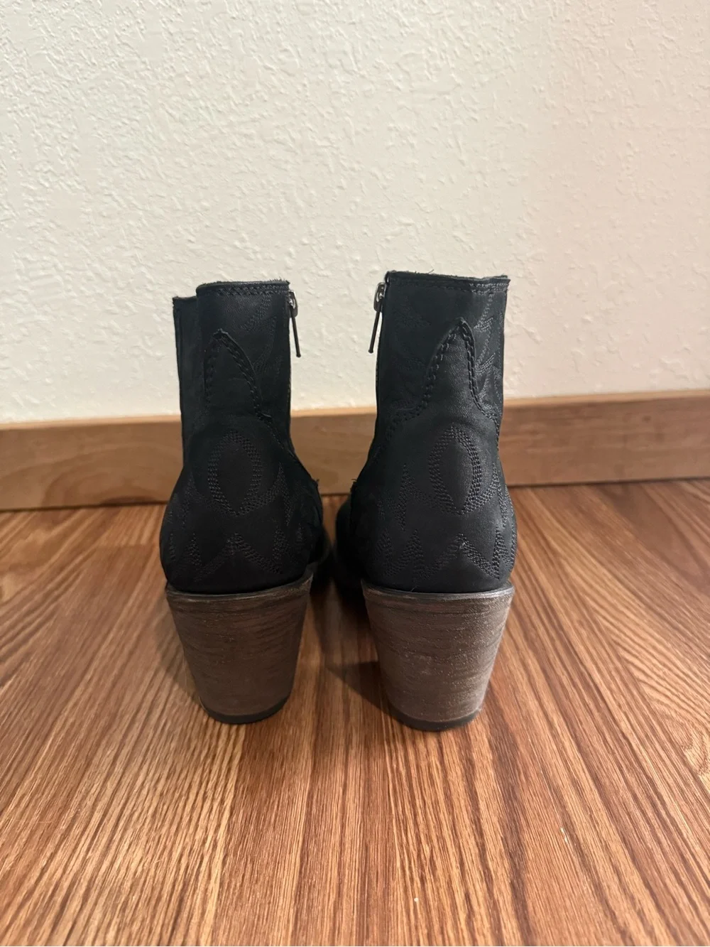 liberty black suede